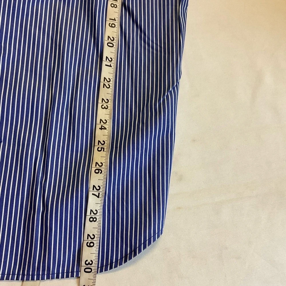 Banana Republic Men’s Blue Striped Dress Shirt Small 14–14.5 NWT